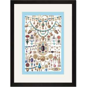 Black Framed/Matted Print 17x23, Etruscan Jewelry