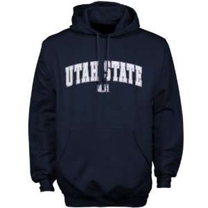  Utah State Aggies Navy Blue Player Pro Arched Hoody 