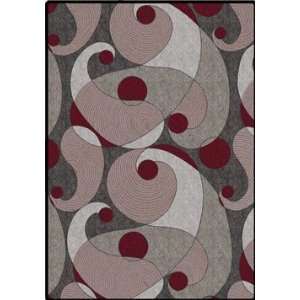  Joy Carpets Jazzy© Red/Gray   7 8 x 10 9