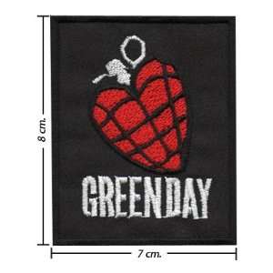 Green Day Music Band Logo I Embroidered Iron on Patches Kid Biker Band 