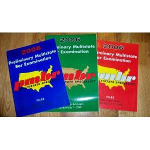  PMBR Premliminary Multistate Bar Examination 2006 (3 Books 