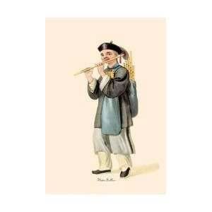  Flute Seller 12x18 Giclee on canvas