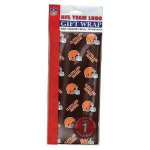 Cleveland Browns NFL Flat Gift Wrap (20x30 Sheets)  