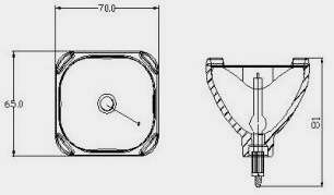 measurement in millimeters of your old lamp cup.