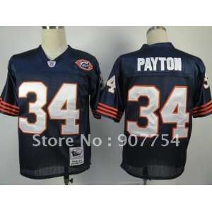  chicago bears #34 walter payton navy blue throwback jersey chicago 