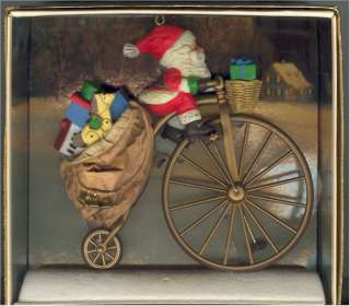 Hallmark Cycling Santa Claus 1982 Christmas Ornament  
