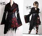 Lolita Punk COSPLAY Gothic kimono DRESS +Skirt Set M