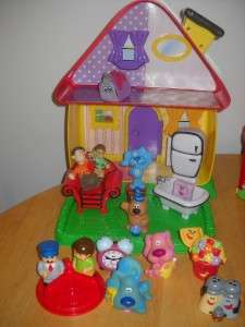 Blues Clues Figures Large House Magenta Tickety Lot 1  