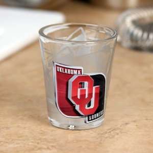  NCAA Oklahoma Sooners High Definition Shot Glass Sports 