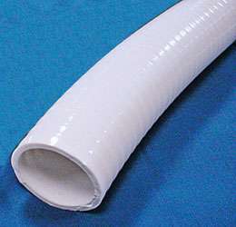 Flexible PVC Hose White 1 1/2in x 25ft roll  