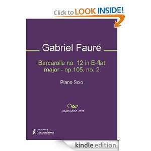 Barcarolle no. 12 in E flat major   op.105, no. 2 Sheet Music Gabriel 