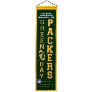   Packers Super Bowl I Champions Green Heritage Banner Sports