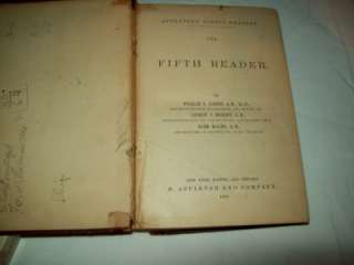 Appletons School Fifth Reader Book Dated 1889  