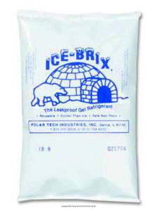 72 Ice Brix Polar tech Cooler Cold Gel Refrigerant 8 oz  