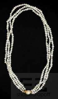 Designer 2 Piece White Freshwater Pearl Necklace & Bracelet Set  