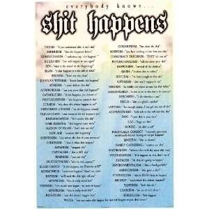  Shit Happens   Party/College Posters   24 x 36