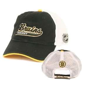 Boston Bruins Trucker Style Adjustable Baseball Hat  