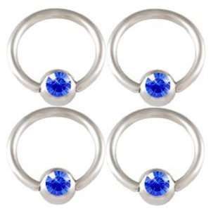  16g 16 gauge (1.2mm), 5/16 Inches (8mm) long   Sapphire 