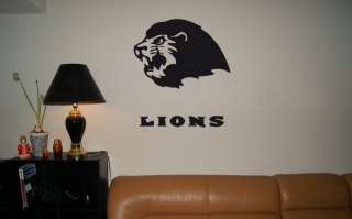 WALL STICKER MURAL VINYL NFL Detroit Lions 004  