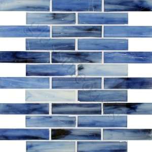  Shore 1 x 4 Blue Pool Frosted Glass Tile   17567