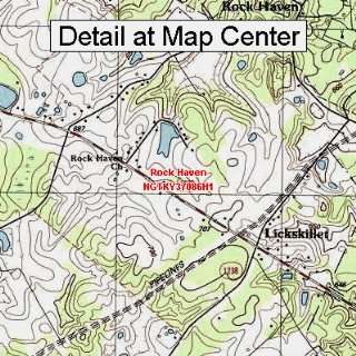   Topographic Quadrangle Map   Rock Haven, Kentucky (Folded/Waterproof