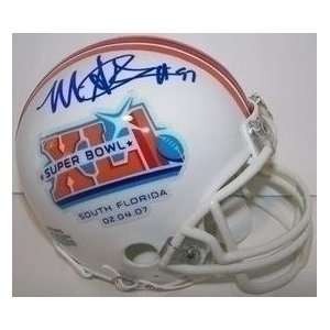  Mark Anderson Signed Super Bowl XLI Mini Helmet Sports 