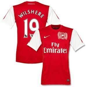  11 12 Arsenal Home Jersey + Wilshere 19