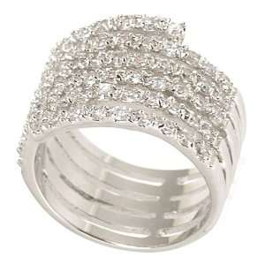  Layered Clear CZ Ring Jewelry