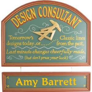 Design Consultant Sign Personalized 
