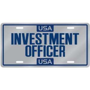  New  Usa Investment Officer  License Plate Occupations 