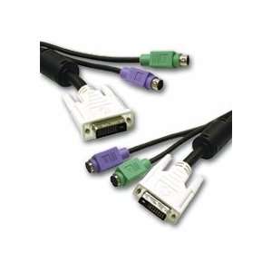  2m DVI Single Link KVM Cable