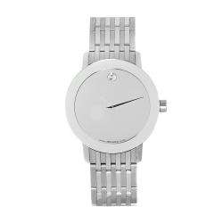 Movado Mens Sapphire Stainless Steel Mirror Dial Watch   
