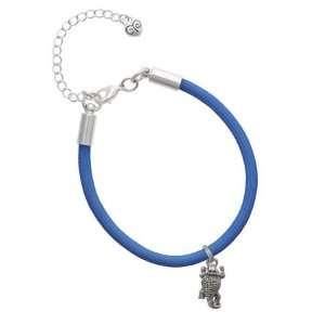  Horn Toad Charm on an Royal Blue Malibu Charm Bracelet 