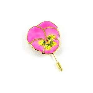  REAL FLOWER Pin Broochk Pansy Pin Brooch Jewelry