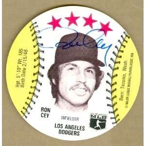 com Ron Cey Autographed/Hand Signed Isalys Disc (Los Angeles Dodgers 