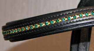   Crystal Browband Noseband BLING SHOW BRIDLE WITH SWAROVSKI ELEMENTS