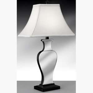  Modern 27 Mirror Face w/Matte Black Base Table Lamp with 