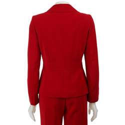 Tahari ASL Womens Bellagio Red Oasis Pant Suit  