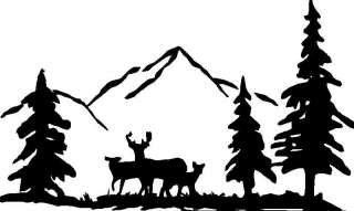 Deer in Woods Hunting,Camping,Sticker,Decal,Graphic  