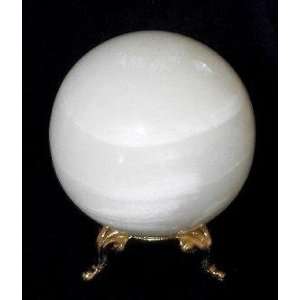  White Onyx Marble Sphere Ball   3dia.