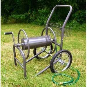  Two Wheel Hose Reel Cart Patio, Lawn & Garden