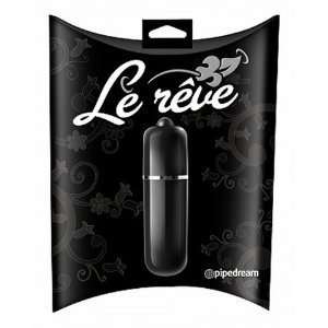 Bundle Le Reve Bullet Black and 2 pack of Pink Silicone Lubricant 3.3 