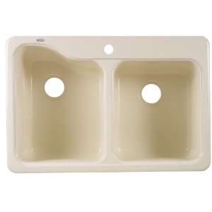 American Standard 7145.001.021 Silhouette 33 by 22 Inch Double Bowl 