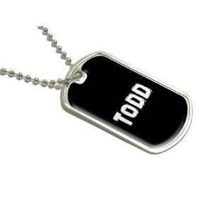  Todd   Name Military Dog Tag Luggage Keychain Automotive