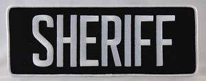 Large Sheriff Officer Jacket Uniform Back Patch Badge Emblem 11X4 