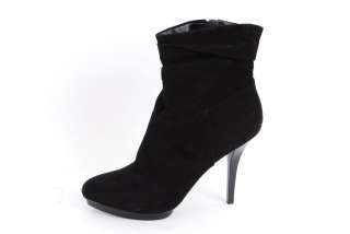 INC GALLIABLK PLAT BTIE Fashion Boots Women Shoes 7.5 M  