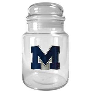 Michigan Wolverines NCAA 31oz Glass Candy Jar   Primary 
