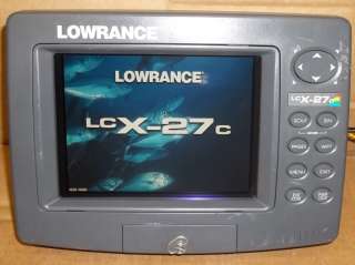LOWRANCE LCX 27C FISHFINDER GPS RECEIVER LCX27C 042194529349  