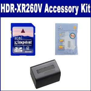  Sony HDR XR260V Camcorder Accessory Kit includes ZELCKSG 
