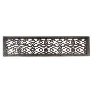Oversized Bronze Floor Grill   No Louvers/Mounting Holes   6 x 30 (7 